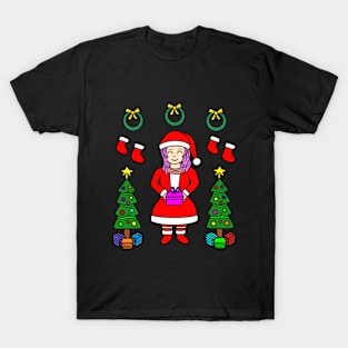 Christmas girl chibi T-Shirt